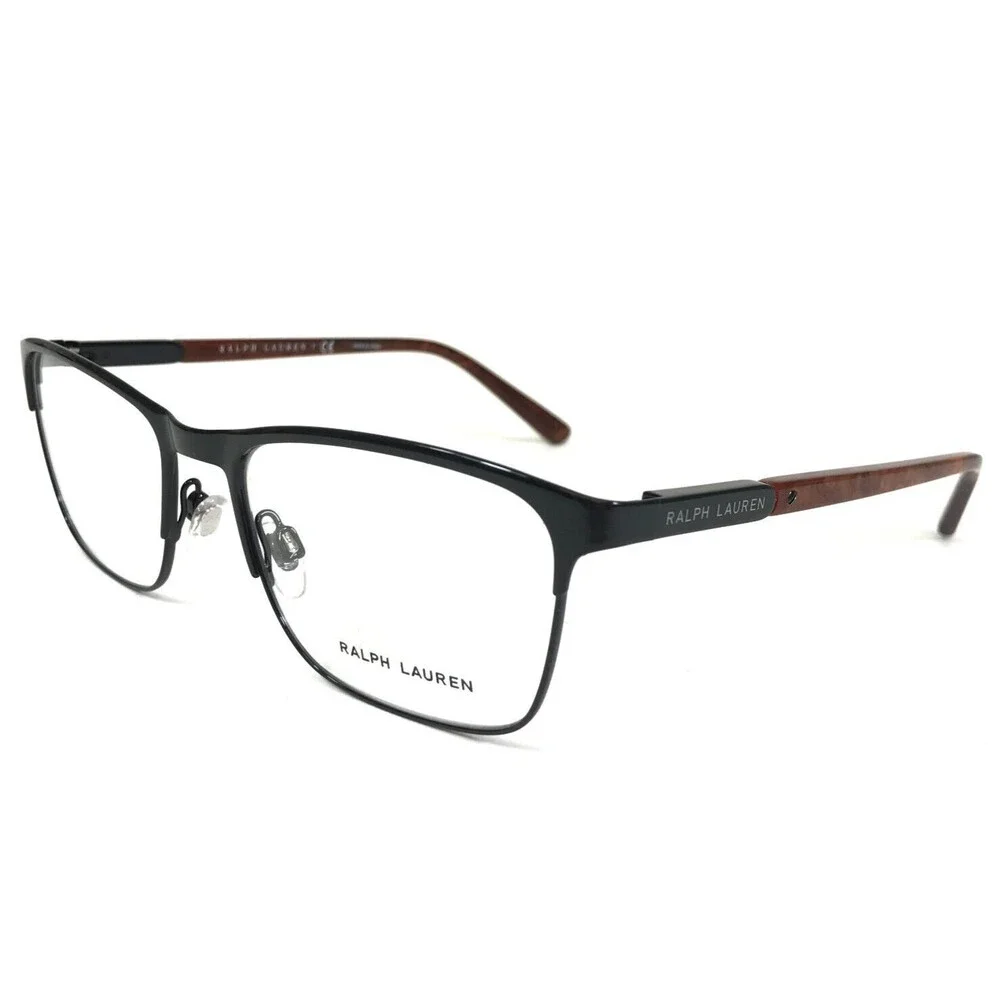 Ralph Lauren Eyeglasses Frames RL5100 9003 Black Brown Horn Square 53-18-145